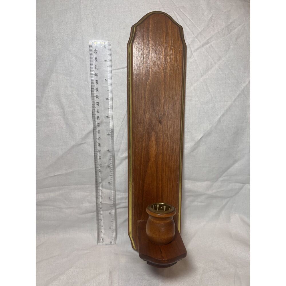 home interiors wooden wall sconce candle holder